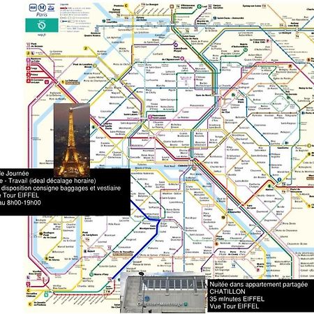 Eiffel Citea Access Dayroom Espace Paris Sans Nuitee Et Chambre Partagee Chatillon Nuitee -- Repos Journee Ou Espace Travail 8-19H Proche Tour Eiffel Ou Usage Bureau A L'Heure En Journee -- Nuitee Chatillon Avenue パリ エクステリア 写真