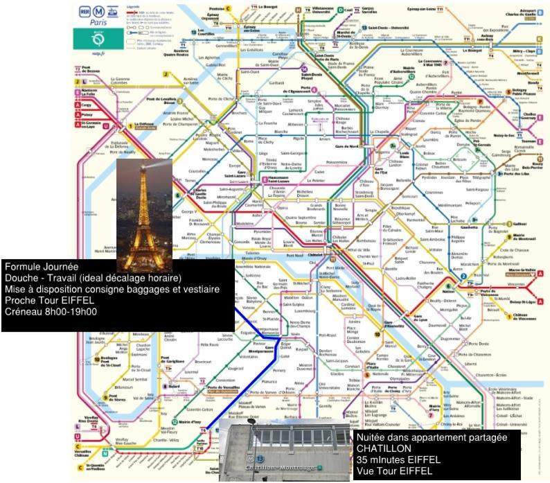 Eiffel Citea Access Dayroom Espace Paris Sans Nuitee Et Chambre Partagee Chatillon Nuitee -- Repos Journee Ou Espace Travail 8-19H Proche Tour Eiffel Ou Usage Bureau A L'Heure En Journee -- Nuitee Chatillon Avenue パリ エクステリア 写真